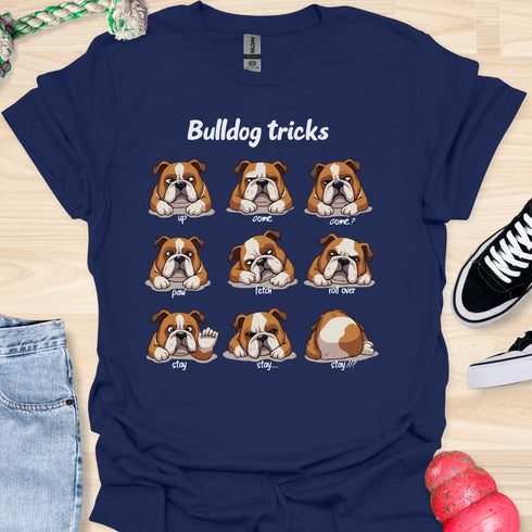Bulldog tricks - V5 - Grumpy Comments T-Shirt